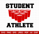 Beer Pong - Student Athlete Svg