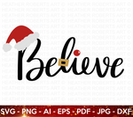 Christmas Believe SVG