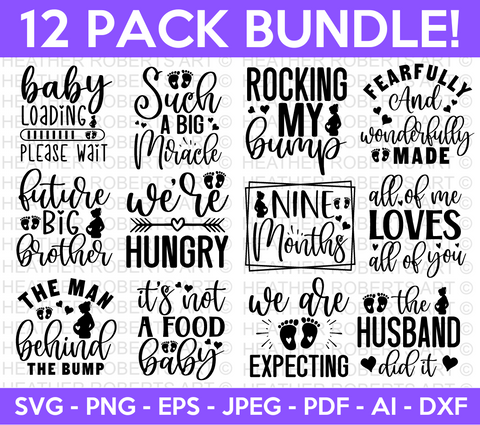 Pregnancy Svg Bundle