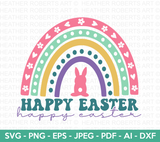 Happy Easter Rainbow SVG