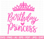 Birthday Princess SVG