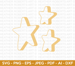 3D Stars SVG