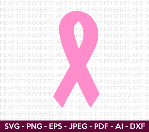 Cancer Awareness Ribbon SVG