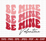 Be Mine Valentine Retro Svg