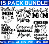 Baseball Mom SVG Bundle