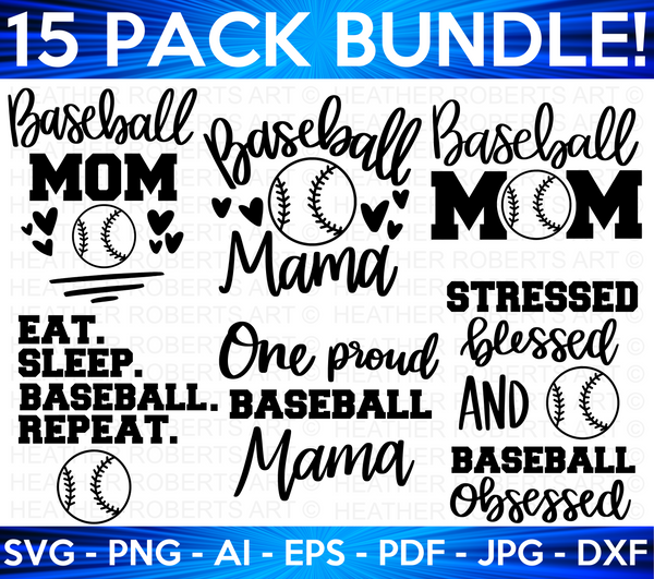 Baseball Mom SVG, PNG, AI, EPS, DXF