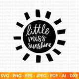 Little Miss Sunshine SVG