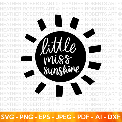 Little Miss Sunshine SVG