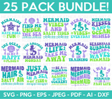 Mermaid SVG Bundle