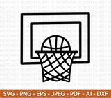 Basketball Blankboard SVG