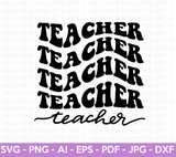 Retro Teacher SVG