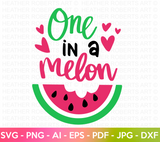 One in a Melon Colored SVG
