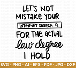 Internet Search and Law Degree SVG