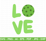 Love Pickleball SVG