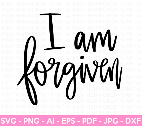 I am Forgiven SVG