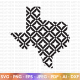 Texas Pattern Design SVG