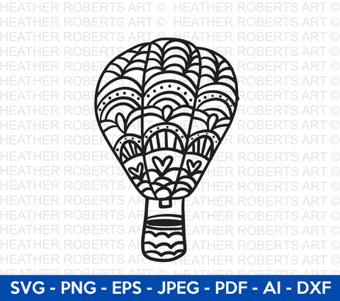 Hot Air Balloon Svg