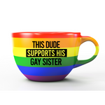 Dude Supports Gay Sister SVG
