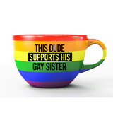 Dude Supports Gay Sister SVG