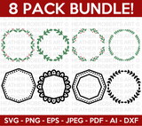 Christmas Frame Svg Bundle