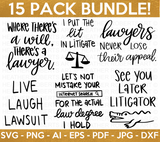 Funny Lawyer Attorney SVG Bundle