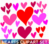 Heart Clipart Set