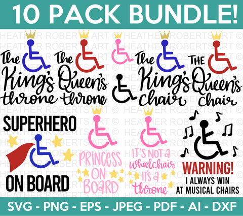 Wheelchair Handicap Svg Bundle