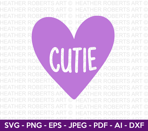 Cutie Heart Svg