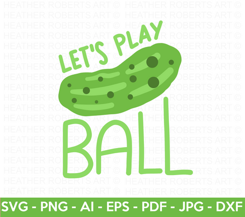 Lets Play Pickleball SVG