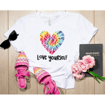 Love Yourself - Geometric Heart SVG