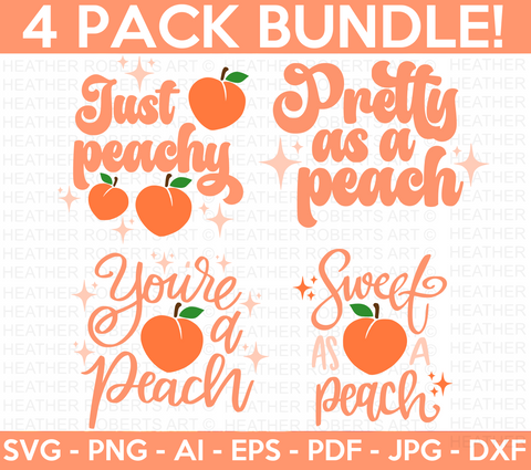 Peach Mini SVG Bundle