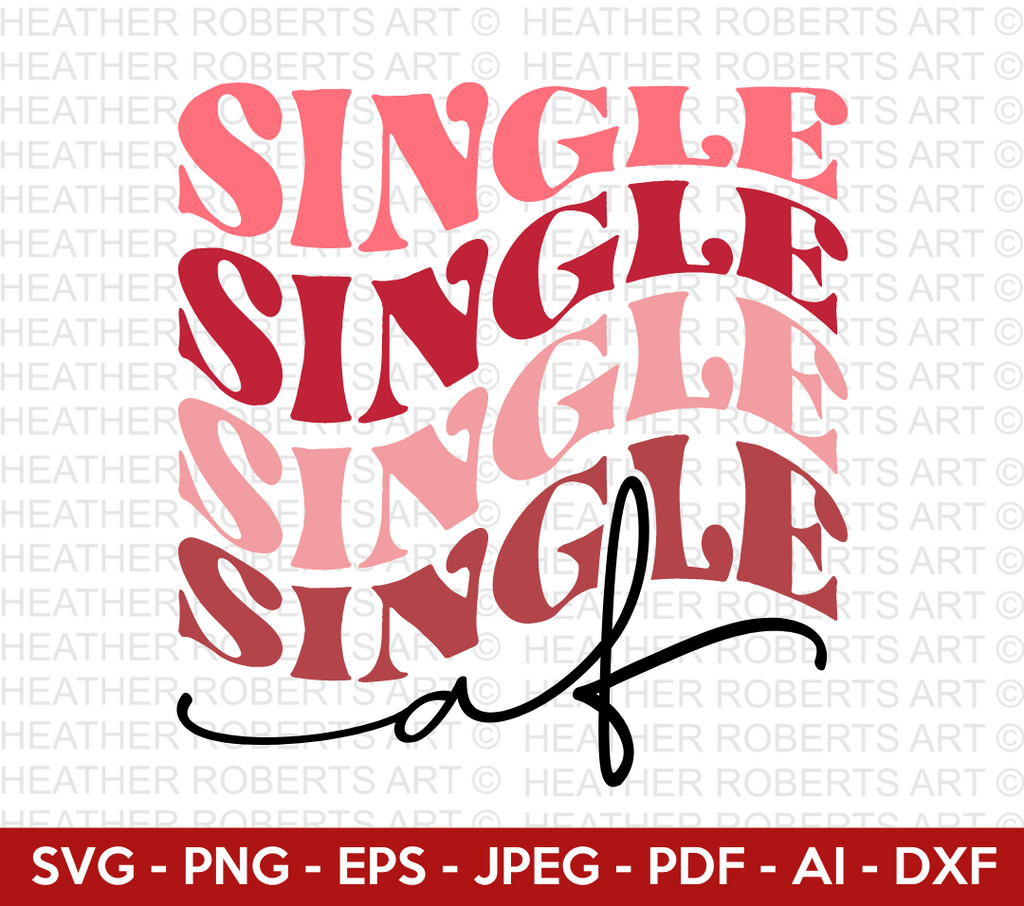 Single Af Retro Svg – Heather Roberts Art