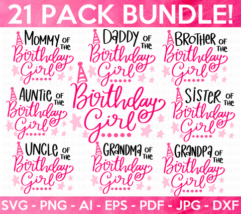 Family Birthday SVG Bundle