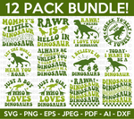 Retro Dinosaur SVG Bundle