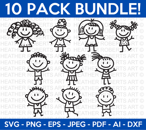 Stick Figures Svg Bundle