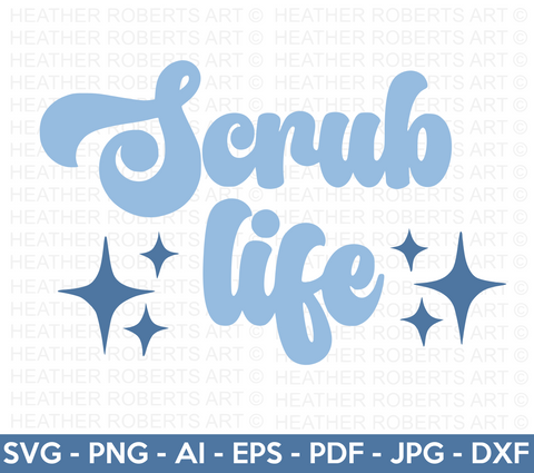 Scrub Life Retro SVG