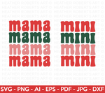 Mama and Mini Retro SVG