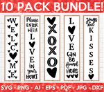 Valentine's Day Porch Sign SVG Bundle