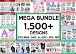 MEGA SVG BUNDLE, 1500+ Designs, Heather Roberts Art Bundle, Huge Svg Bundle, Cut Files Cricut, Silhouette
