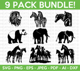 Jungle Animals SVG Bundle