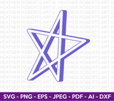 3D Star SVG