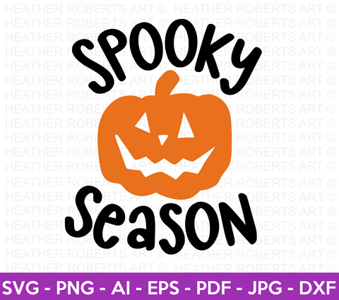 Spooky Season Colored SVG