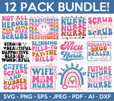 Retro Nurse SVG Bundle