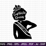 Capricorn Birthday Queen SVG