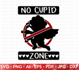 No Cupid Zone SVG