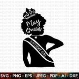 Birthday Queen of May SVG
