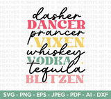 Dancer Vixen Vodka Retro SVG