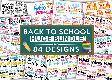 Back To School MEGA BUNDLE, 80+ Designs