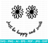 Be Happy and Smile SVG