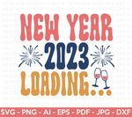 New Year 2023 Loading SVG